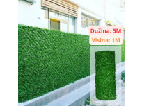 Umjetna trava za ogradu visine 1m, cijena za rolu dužine 5m