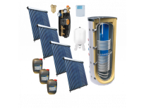 SOLARNI SET ZA ZAGRIJAVANJE VODE - 100 solarnih cijevi , 500L spremnik, kontroler, pumpna stanica i ostalo