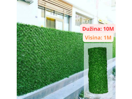 Umjetna trava za ogradu visine 1m, cijena za rolu dužine 10m